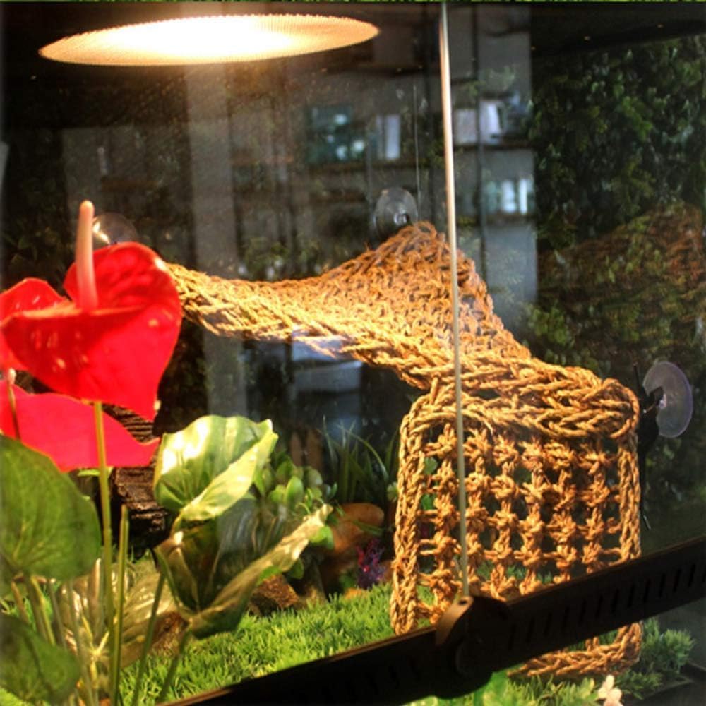 kathson Bearded Dragon Hammock, Reptile Terrarium Leaves with Suction Cups, Bearded Dragon Tank Accessories, Habitat Decor for Chameleon, Lizards, Geckos, and Snakes(16.53 x 12.6 x 12.6 inches, 2 PCS)