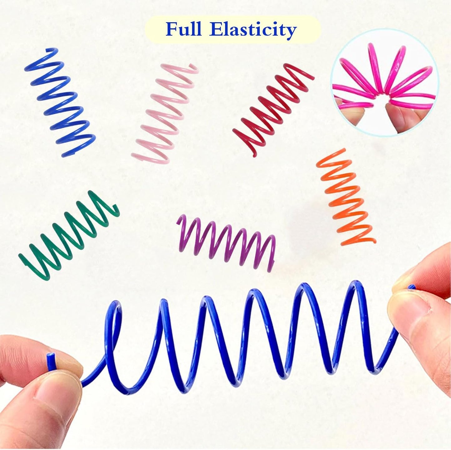 12PCS 12Colors Cat Spring Toys for Indoor Cats, Interactive Coil Springs for Self Play, Durable Heavy Plastic Cat Spiral Spring, Hunting, Biting, Swatting Creative Kitten Toy.