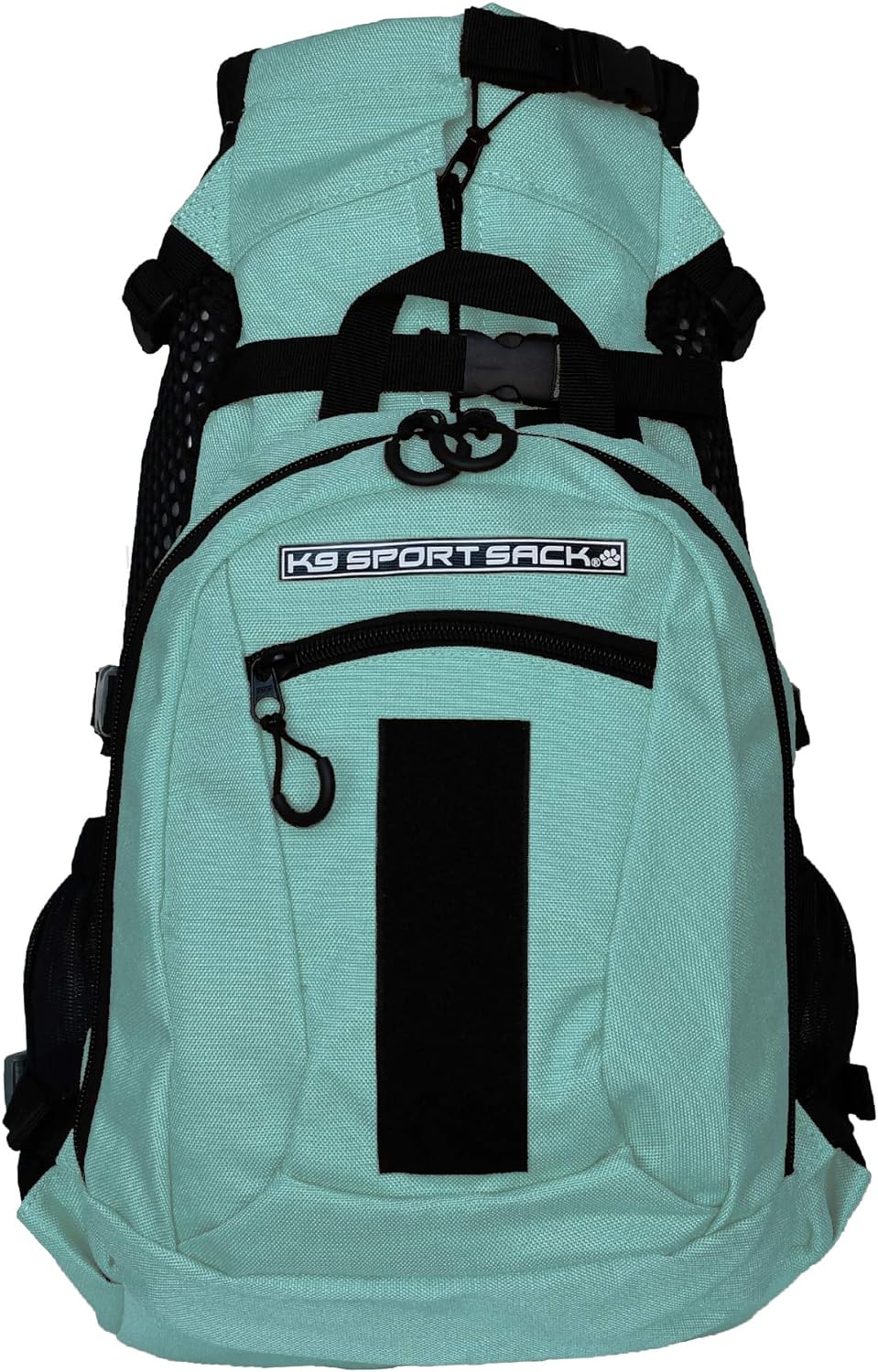 K9 Sport Sack Plus 2 - Medium, Summer Mint - Ideal for Dogs 17-19” Long - Adjustable, Backpack-Style Carrier with Multi-Functional Storage Pack, Thick Shoulder Straps & Padded Back Panel