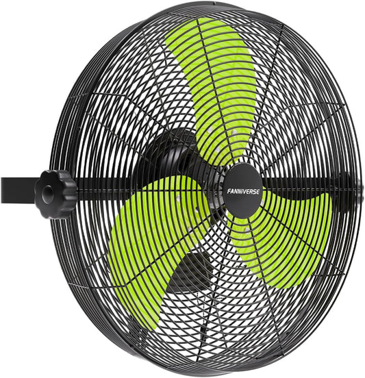 18 Inch Wall Fan Pro Series - 4900 CFM 3 Speed High Velocity Industrial Wall Mount Fans for Commercial, Residential, Warehouse, Covered Patio, Shop, Garage, Barn, Gazebo UL Safety Listed