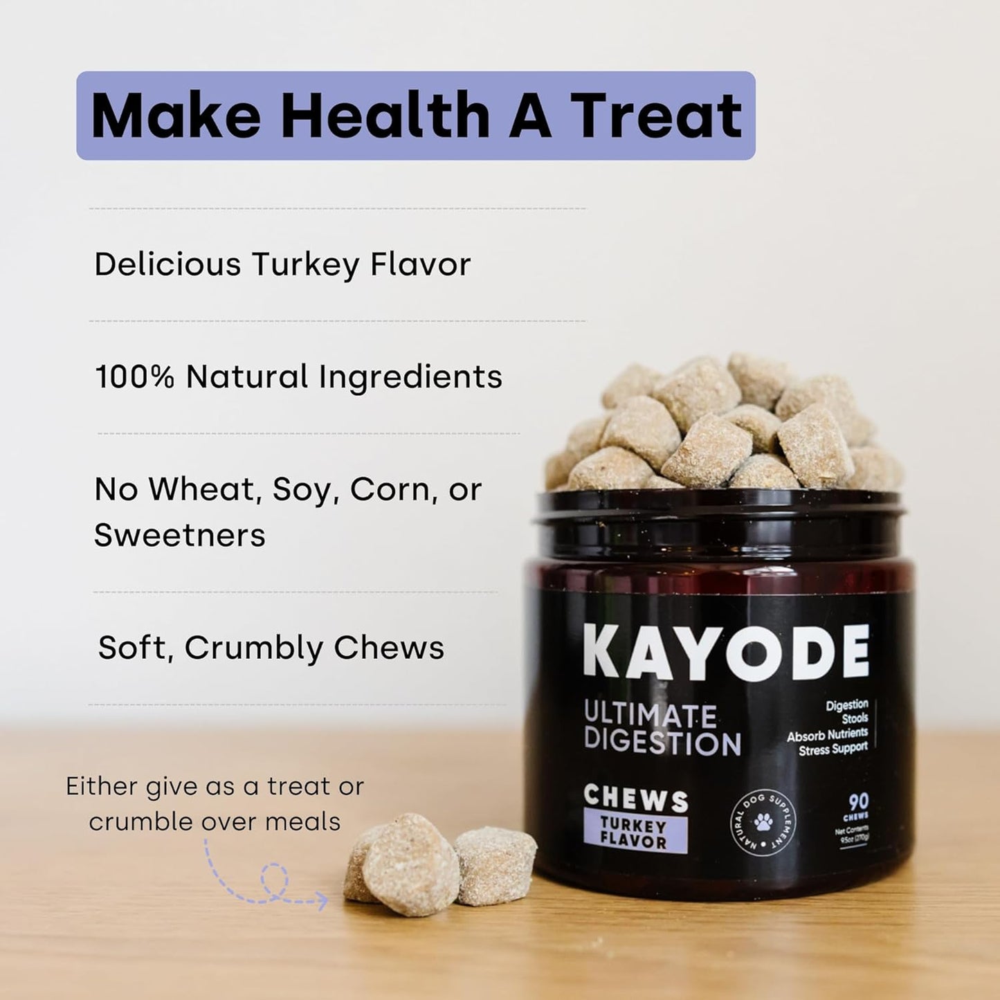 Kayode Ultimate Digestion. Fast Facting Anti Diarrhea for Dogs. Dog Fart Remedy & Dog Gas Relief. Natural Nutrients for Healthier, Firmer Stools. Pumpkin & Digestive Enzymes for Dogs.